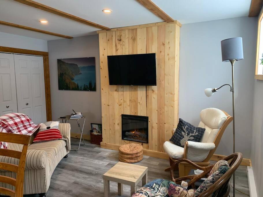 Appartement Mont Edouard, Hebergement Paisible A La Montagne LʼAnse-Saint-Jean Dış mekan fotoğraf