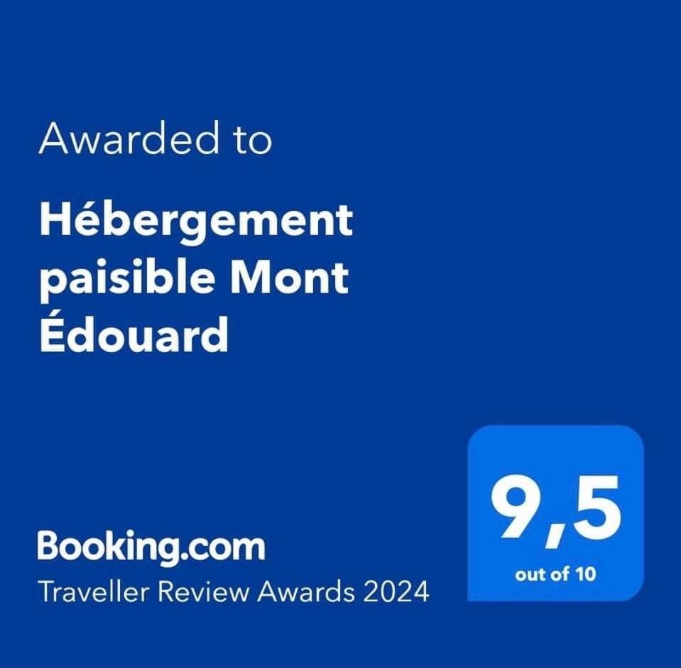 Appartement Mont Edouard, Hebergement Paisible A La Montagne LʼAnse-Saint-Jean Dış mekan fotoğraf